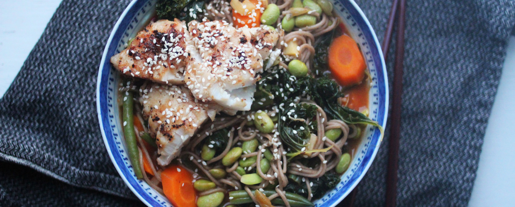 Nudelsoppa med torsk