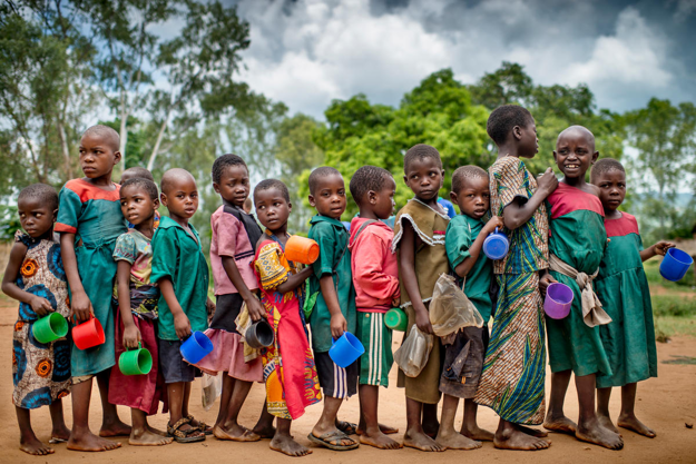 Children standing in line