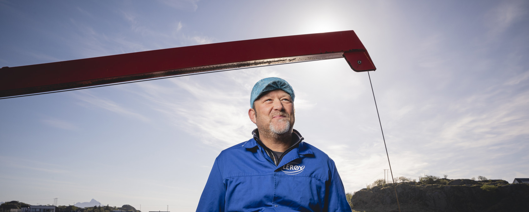 Børre Pettersen ute på kaia i Stamsund