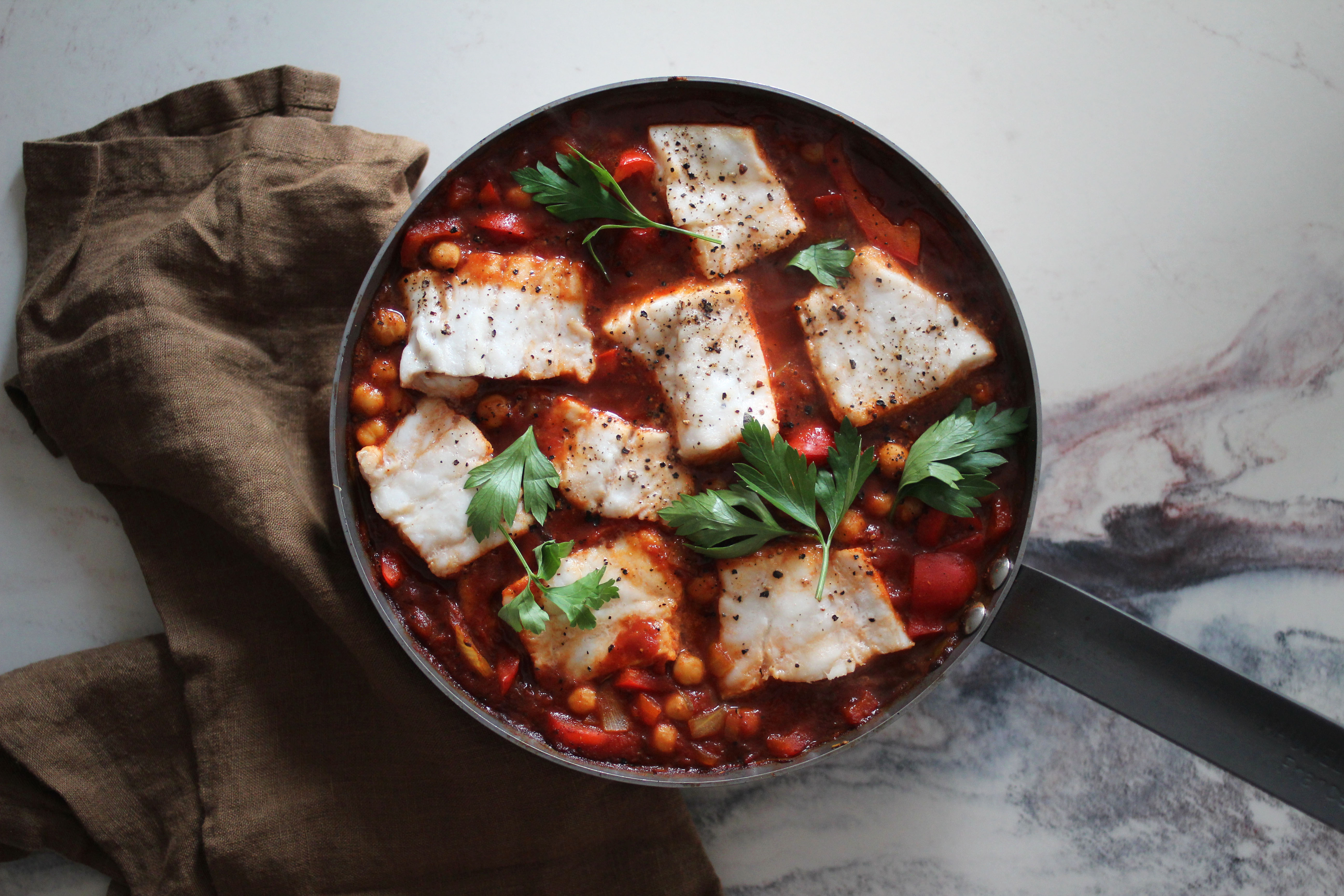 Torsk i form med smak av midtøsten