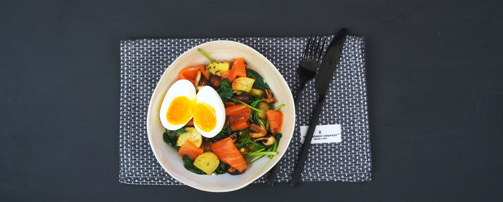 Frokostbolle med røkt ørret