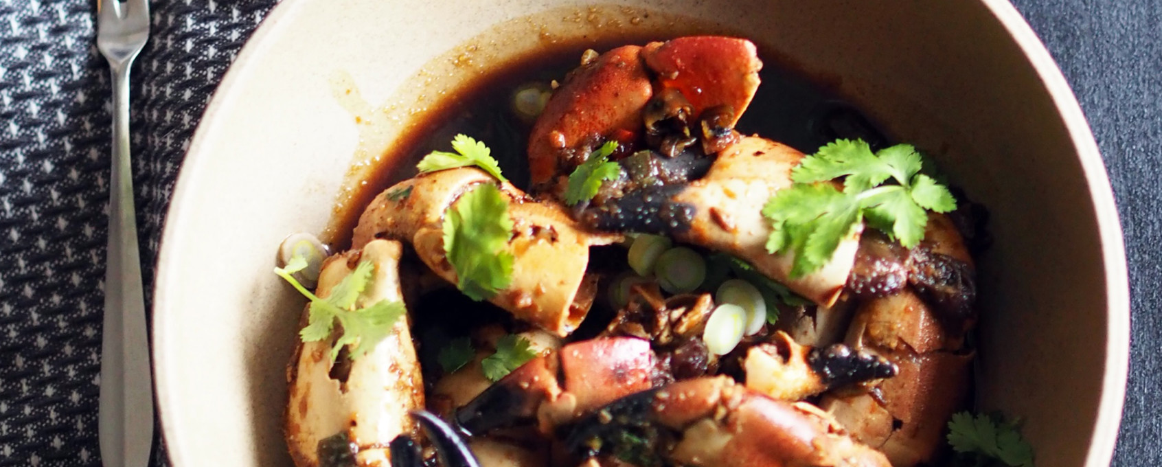 Krabbe med hvitløk og pepper