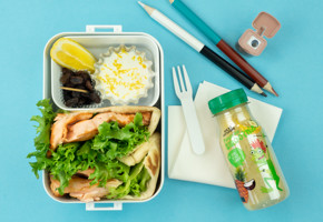 Pitabrød med stekt laks