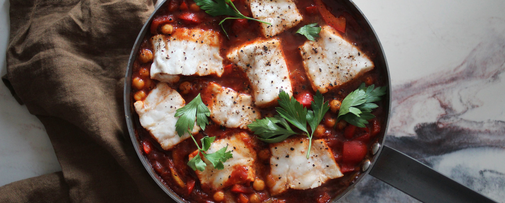 Torsk i form med smak av Midtøsten